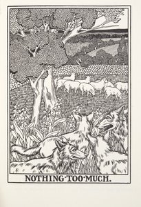 Nothing Too Much, from Fontaine Fables, pub. 1905 by Percy J. Billingshurst
