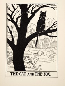 The Cat and the Fox, from A Hundred Fables of Aesop, pub. 1903