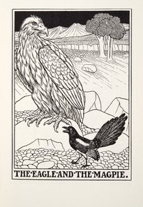 The Eagle and the Magpie, from Fontaine Fables