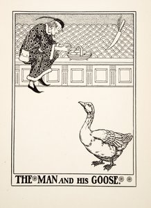 The Man and his Goose, from A Hundred Fables of Aesop