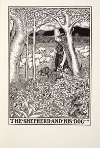 The Shepherd and his Dog, from Fontaine Fables by Percy J. Billingshurst