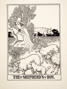 The Shepherds Boy, from A Hundred Fables of Aesop by Percy J. Billingshurst