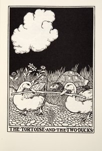 The Tortoise and the Two Ducks, from Fontaine Fables