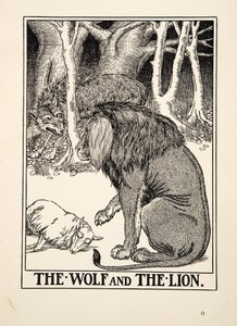 The Wolf and the Lion, from A Hundred Fables of Aesop