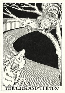 Fables of La Fontaine: The cock and the fox by Percy James Billinghurst