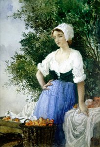 The Orange Seller by Percy Lancaster