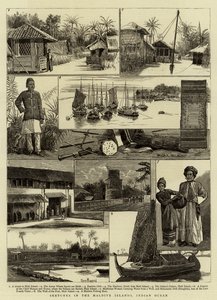 Sketches in the Maldive Islands, Indian Ocean