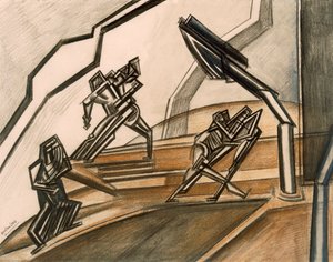 Combat No.2 by Percy Wyndham Lewis