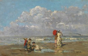 On the Beach by Pericles Pantazis