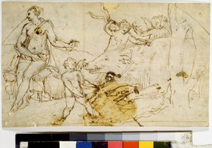 Venus, Putti and a Wild Boar by Perino del (1501-47) Vaga