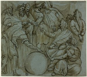 Philosophers Discussing the Terrestrial Globe