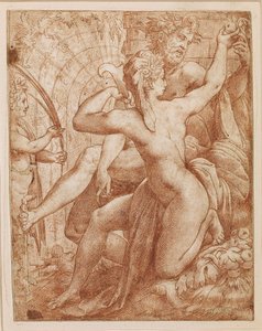 Vertumnus and Pomona by Perino del Vaga