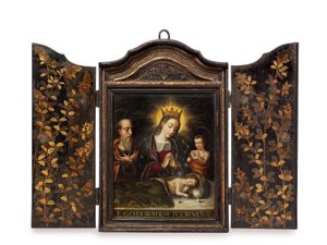 A Portable Christian Shrine (Seigan) Commissioned by the Portuguese Jesuits by Period Momoyama
