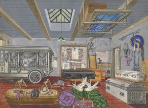 Garage of Funeral Parlor