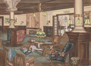 Hollywood Hotel Lobby, 1902, c. 1946