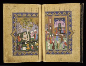 A Prince enthroned from Mathnavi by Rumi