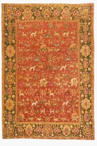 Animal Rug from Isfahan by Persian School