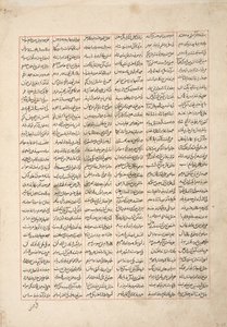 Gordiyeh advises her brother Bahram Chubineh not to aspire to the Persian throne, c.1330 by Persian School