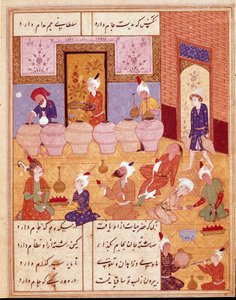 Islamic Art: Banquet with Musicians (1554)