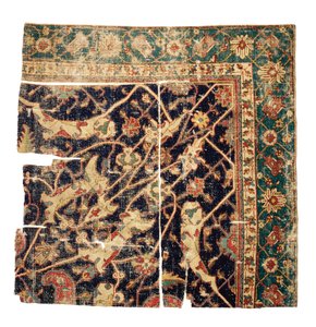 Tabriz Medallion Carpet Fragment by Persian School
