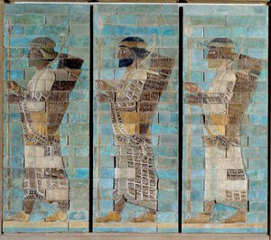 The Frieze of the Archers from the Palace of Darius I by Persian School