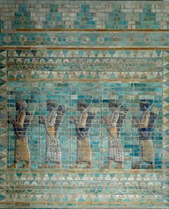 The Frieze of the Archers, from the Palace of Darius I, King of Persia, in Susa by Persian School