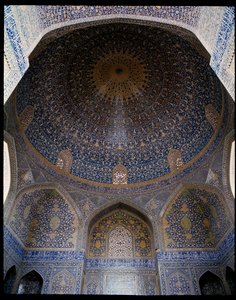 View of the main dome of the Jameh Mosque by Persian School