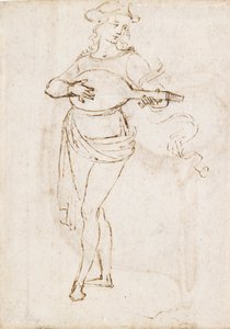 A Lute Player, late 15th-early 16th Century by Perugino