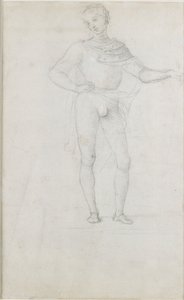 A Study for a Figure in an Adoration of the Magi by Perugino