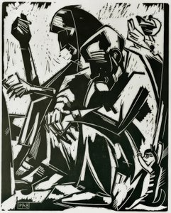 Farmer Couple (My Parents) by Peter August Böckstiegel