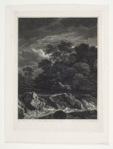 Landscape with Waterfall by Peter Christian Schøler