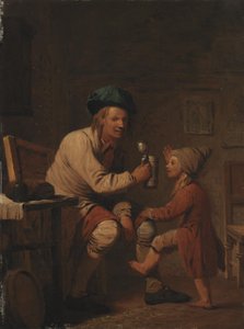 A Peasant Giving His Son Something to Drink