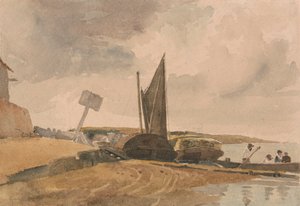 Low Tide, Boat Landing by Peter DeWint