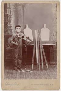 Portrait of a Carpenter Helper, c. 1900 by Peter Dingeldey