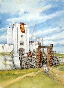 Old Sarum, 1140, c. 1990-2010 by Peter Dunn