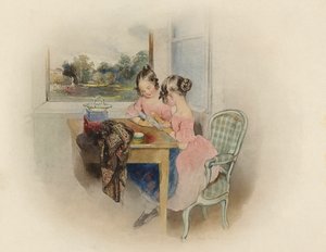 Princesses Marie and Carolina of Liechtenstein by Peter Fendi