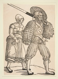 Soldier and Wife by Peter Flötner