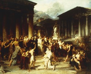 A Gathering Before the Temple by Peter Frederick Rothermel