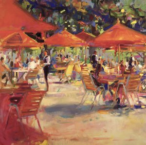 The Garden Cafe by Peter Graham (Contemporary)