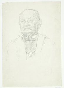 Portrait of the Painter Kristian Zahrtman. Bust by Peter Hansen