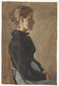 Portrait of the Painter Christine Swane, née Larsen, as a Young Woman
