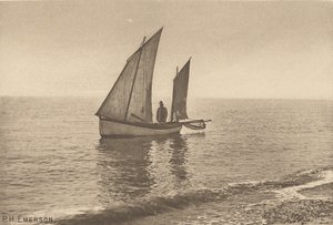 A Misty Morning on the North Sea by Peter Henry Emerson