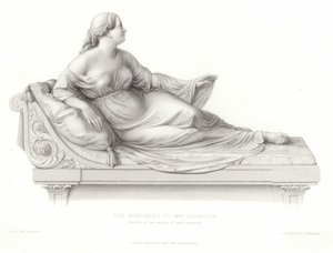 Monument to Mrs Thompson Erected in the Church of Great Malvern by Peter Hollins