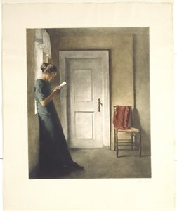 Interior with a Red Shawl