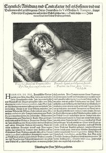 The Body of Henri du Val, Count of Dampierre by Peter Isselburg