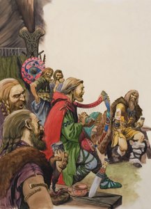 Alfred Disguised as a Minstrel in the Camp of King Guthrum by Peter Jackson
