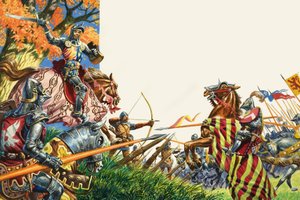Battle of Agincourt in 1415 by Peter Jackson