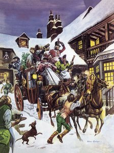 Christmas Day in the 18th century by Peter Jackson