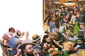 End of track camp in the Wild West