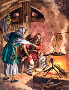 King Alfred the Great and the Cakes